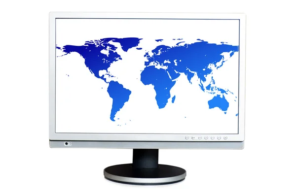 Widescreen LCD panel — Stock Photo, Image