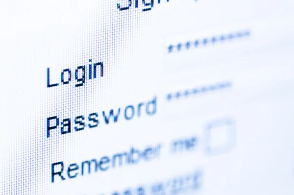 Login, password — Stock Photo, Image