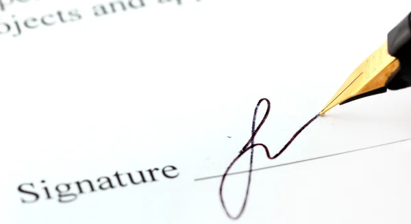 Unterschrift — Stockfoto