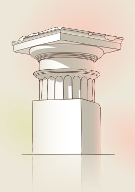 Doric capital clipart