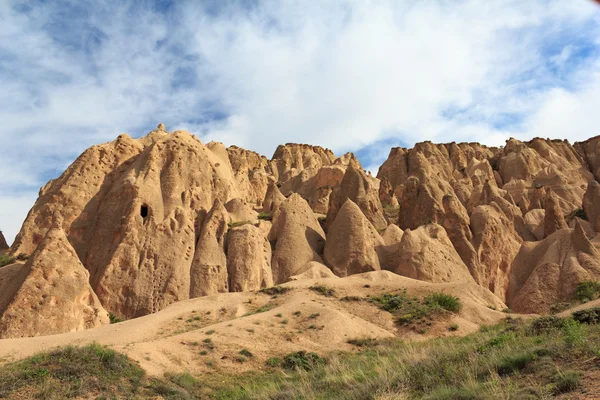 Benzersiz jeolojik oluşumlar, Kapadokya, Türkiye — Stok fotoğraf