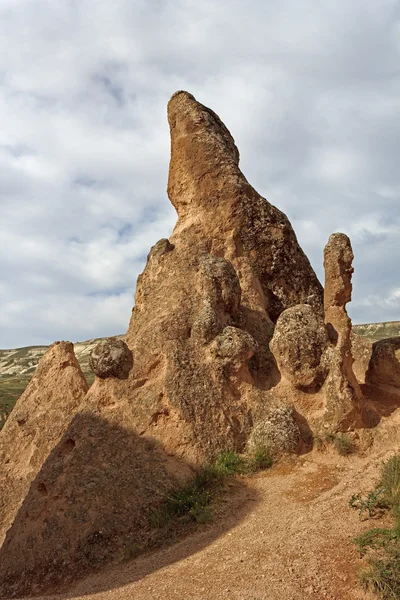 Egyedülálló geológiai képződmények, Cappadocia, Törökország — Stock Fotó