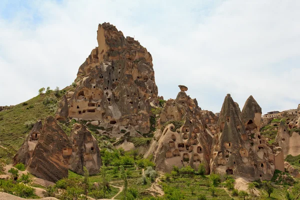 Unikalne formacje geologiczne, Kapadocja, Turcja — Zdjęcie stockowe