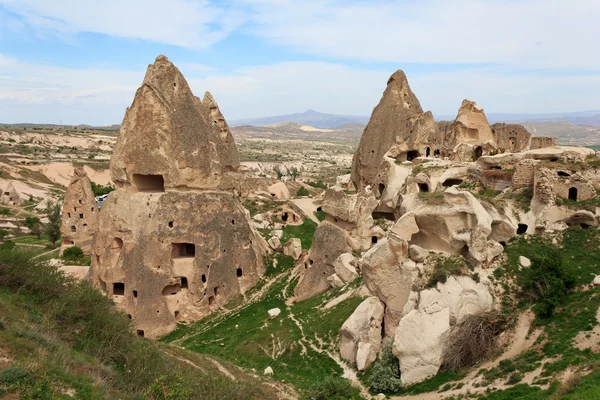 Unieke geologische formaties, Cappadocië, Turkije — Stockfoto