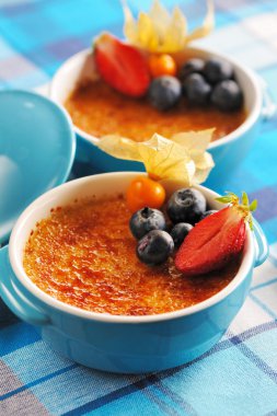 Creme brulee (krem brulee, yanık kremi)