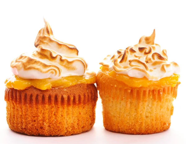 Cupcake con panna montata — Foto Stock