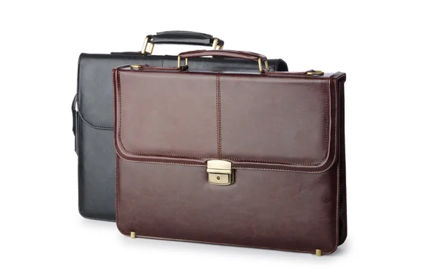 Concepto de negocio con maletín en blanco — Foto de Stock
