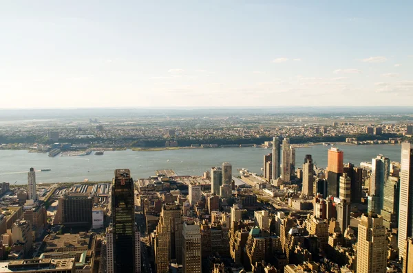 Panorama de Nueva York con rascacielos altos — Foto de Stock