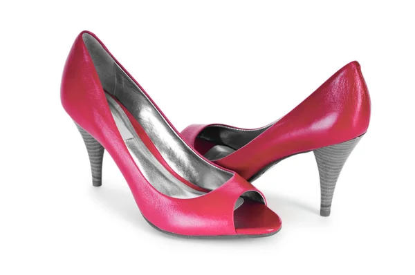 Piros női cipő a divat fogalmát — Stock Fotó
