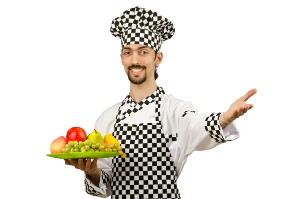 Mužské cook v zástěra — Stock fotografie
