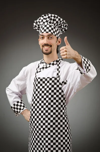 Cozinheiro masculino no avental — Fotografia de Stock