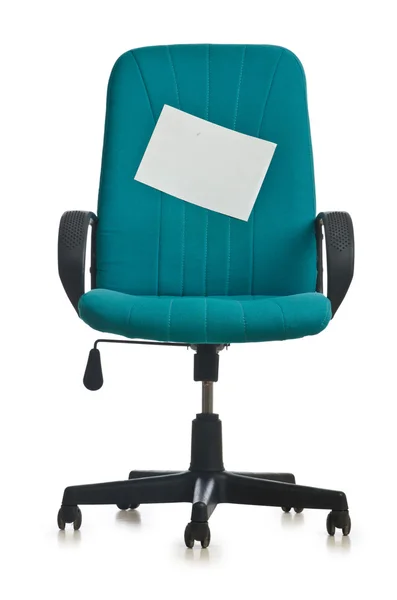 白い背景で隔離のオフィスの椅子 — ストック写真