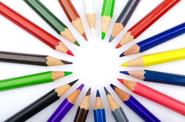 Matite a colori nel concetto di creatività — Foto Stock