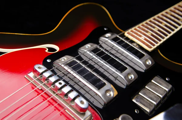Primer plano de la guitarra de música — Foto de Stock