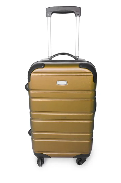 Koncepcja bagażu z przypadku na biały — Zdjęcie stockowe