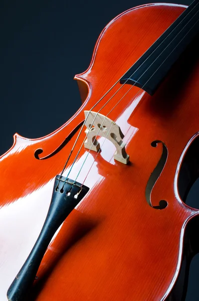 Muziek concept-close-up van cello — Stockfoto