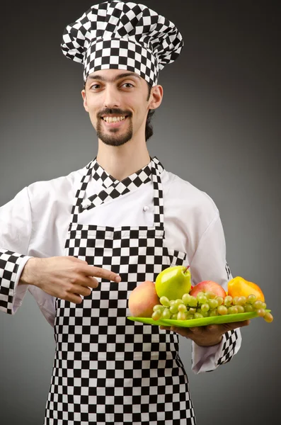 Manlig kock i förklädet — Stockfoto