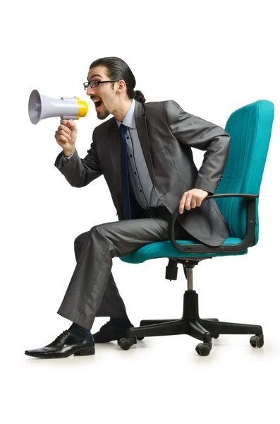 Man sitting on the chair — Stock Photo, Image