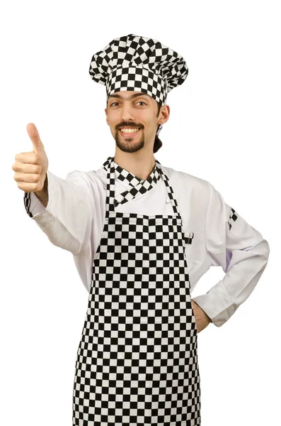 Mężczyzna kucharz w fartuch — Zdjęcie stockowe