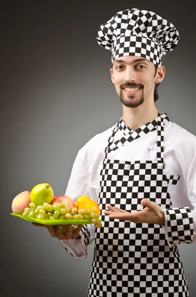 Mužské cook v zástěra — Stock fotografie