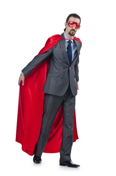 Super-Homem isolado no fundo branco — Fotografia de Stock