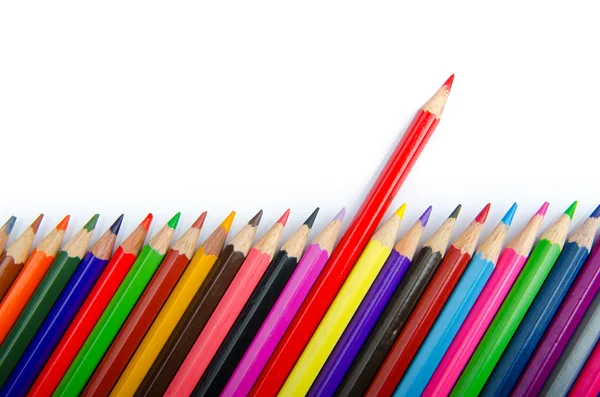 彩色铅笔在创意概念 — 图库照片