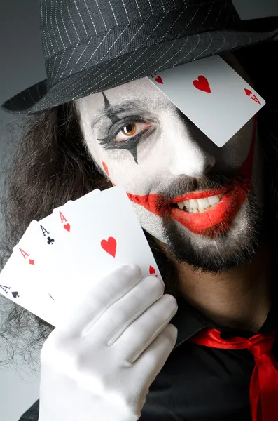 Joker kart stüdyo çekimi — Stok fotoğraf