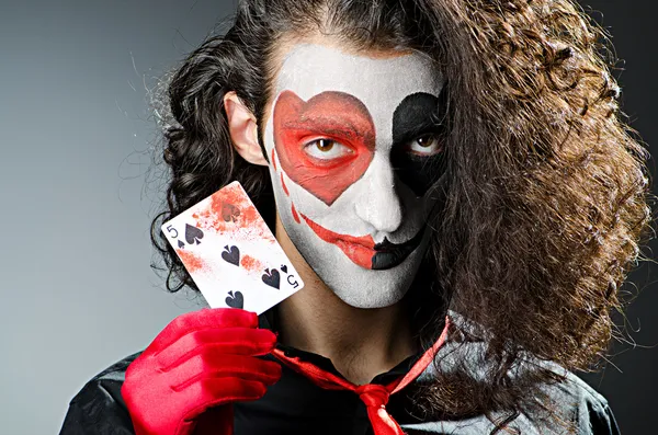 Joker Studio yüz maskesi — Stok fotoğraf