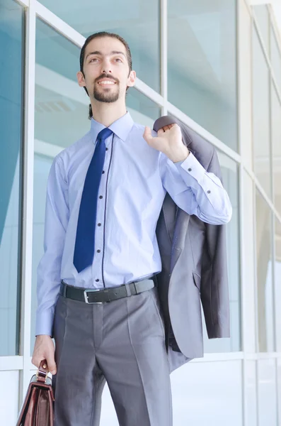 Young businessman on the street Stock Image