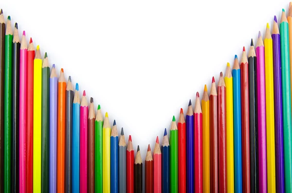 Creioane colorate în conceptul de creativitate — Fotografie, imagine de stoc