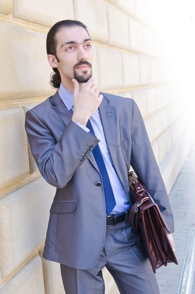 Young businessman on the street — Stock Photo, Image