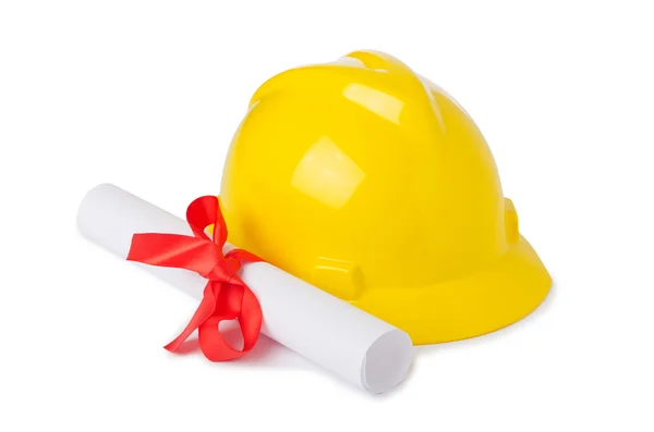 Construction industry education concept on white — Stock Photo, Image