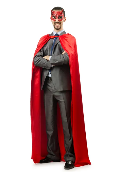 Superman izolovaných na bílém pozadí — Stock fotografie