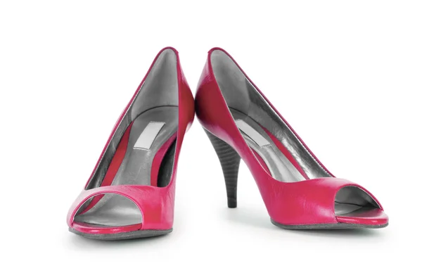 Red female shoes in fashion concept — Stock Photo, Image