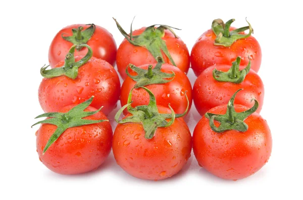 Tomates fraîches isolées sur le blanc — Photo