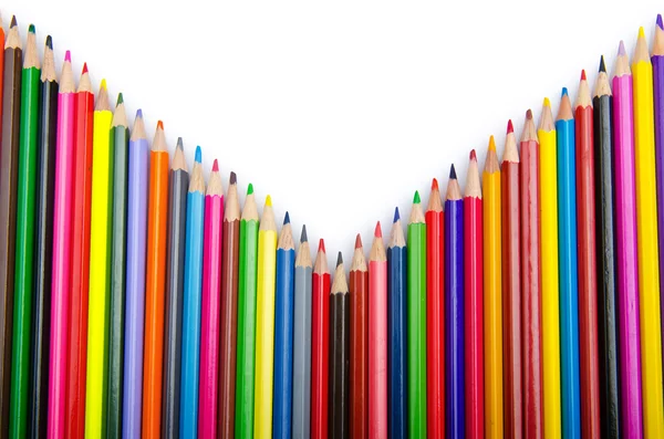 Lápices de colores en concepto de creatividad —  Fotos de Stock
