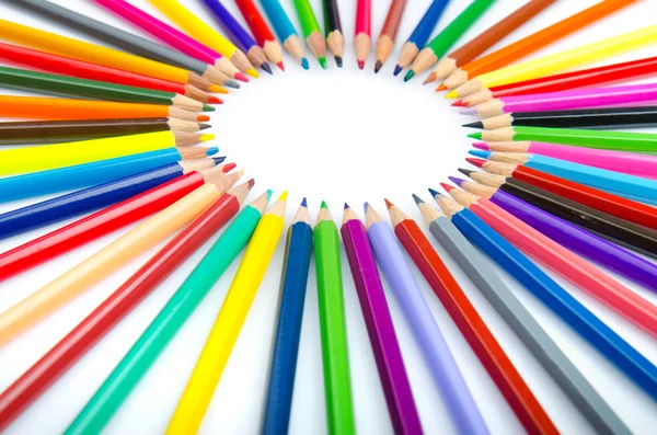 Barevné tužky v pojetí kreativity — Stock fotografie