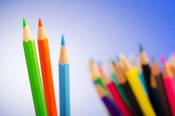 Színes ceruza-kreativitás-fogalom — Stock Fotó