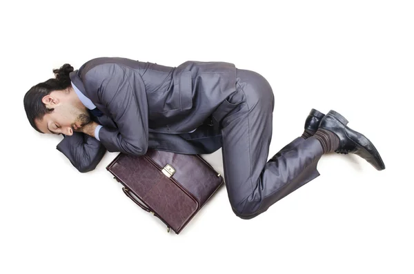 Hombre de negocios muerto en el suelo —  Fotos de Stock