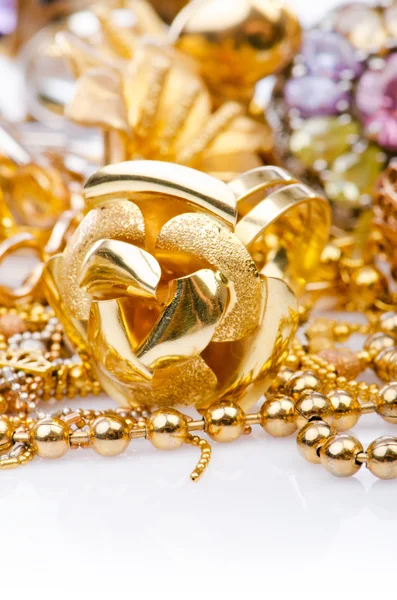 Grande collection de bijoux en or — Photo