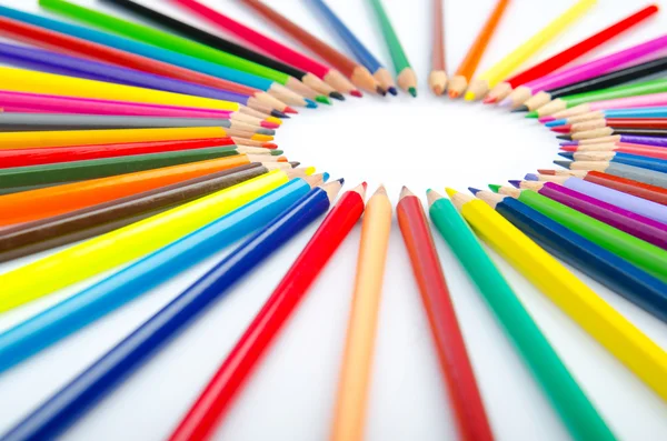 Matite a colori nel concetto di creatività — Foto Stock