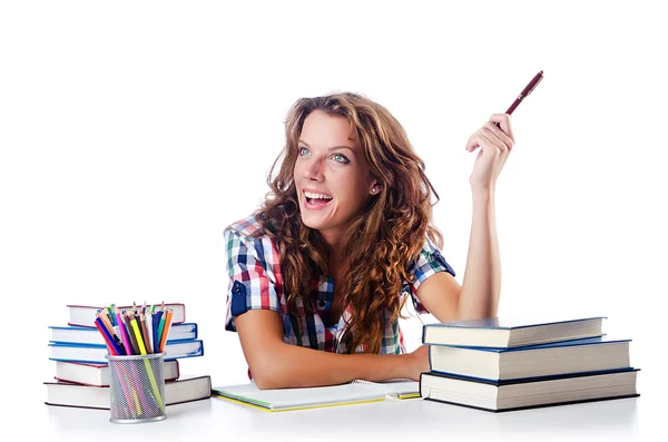 Student preparing for the exams — Stock Photo, Image