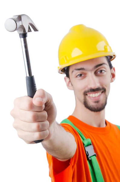 Repairman in coveralls in industrial concept — Stock Photo, Image