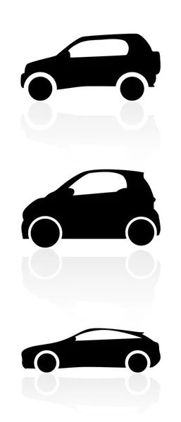 Cars_silhouettes — Stock Vector