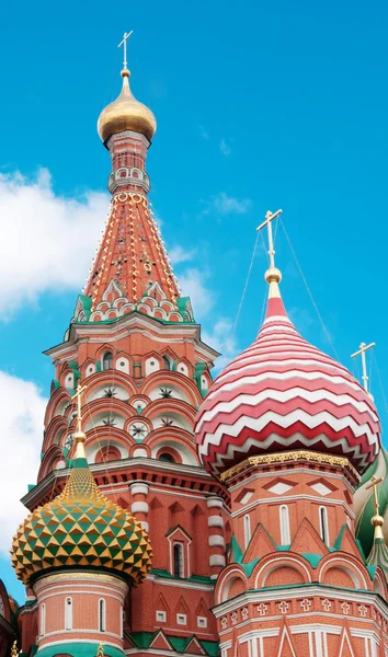 在莫斯科红场圣瓦西里大教堂 — 图库照片