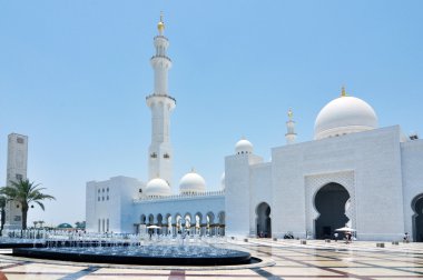 Abu Dhabi Sheikh Zayed White Mosque clipart