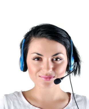 Customer Support girl clipart