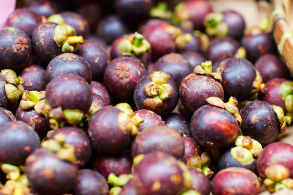 Frutas del Mangostán — Foto de Stock