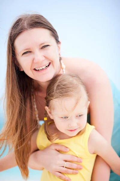 Mother and daughter on vacation Stock Photo