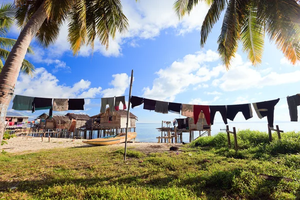 stock image Sea gypsy village in Malaysia